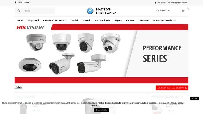 Supraveghere video Bucuresti, sisteme de alarma, control acces - Mat Tech Electronics