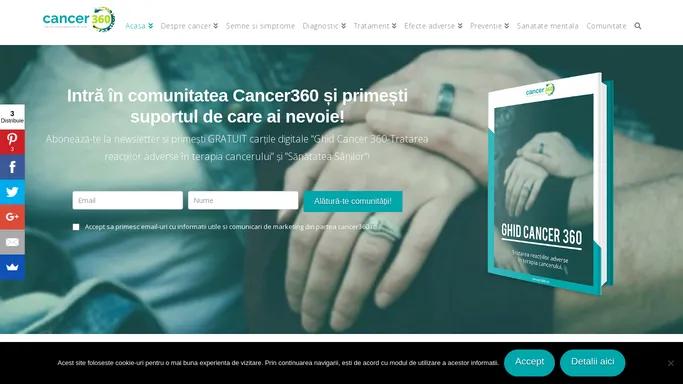 Cancer360 - comunitate suport pentru bolnavii de cancer
