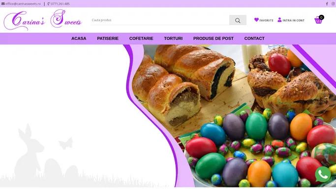 Cofetarie Online Bucuresti - Carina's Sweets - Laborator Propriu