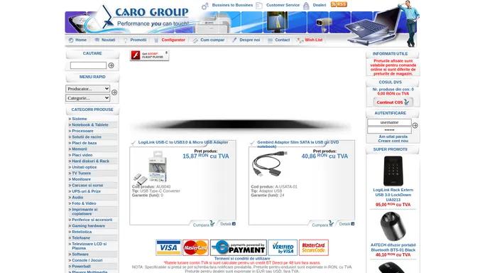 Caro Group - Magazin Online Calculatoare si Componente PC