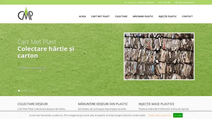 Colectare, reciclare, refolosire deseuri - Orastie, Hunedoara - Cart Met Plast