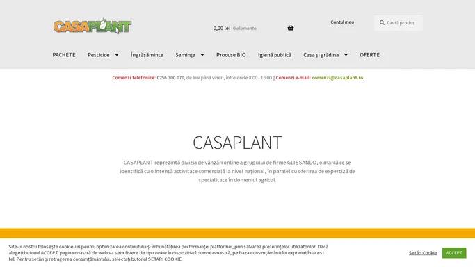 CASAPLANT – MAGAZIN AGRICOL ONLINE – Fitofarmacie pesticide