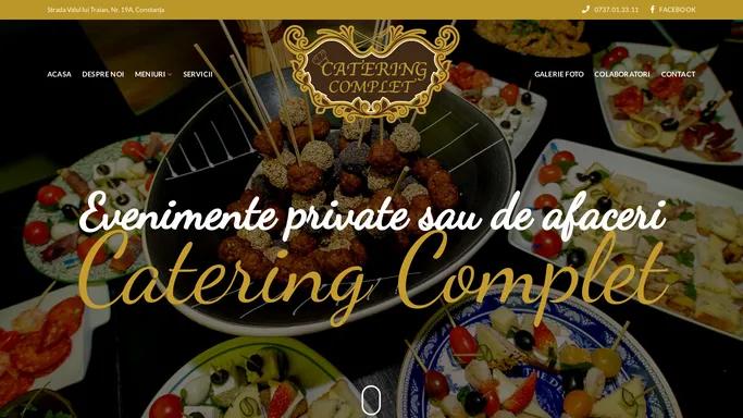 Catering Complet - Servicii complete de catering Constanta