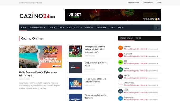 Cazino online din Romania 🎲 (2022)