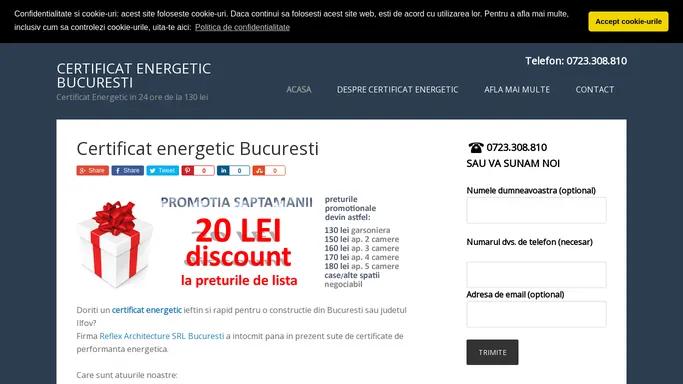 Certificat energetic Bucuresti - certificat energetic in 24 ore