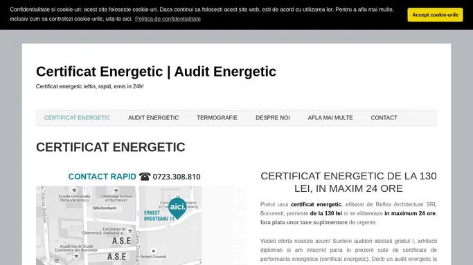 Certificat Energetic Bucuresti la pret minim in 4 - 24 ore