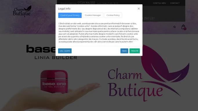 Charm Butique - distribuitor pentru geluri Base One - Charm Butique - produse cosmetice, Base One Silcare