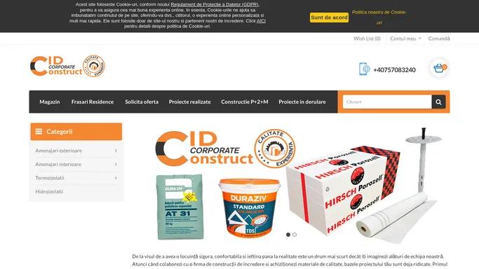 Depozit online materiale de constructii Bucuresti - CidConstruct.ro