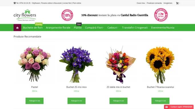 Cityflowers: Florarie online in Bucuresti | Livrare flori | Flori online