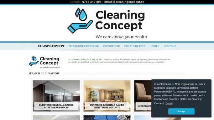 Servicii de curatenie profesionale | Cleaning Concept