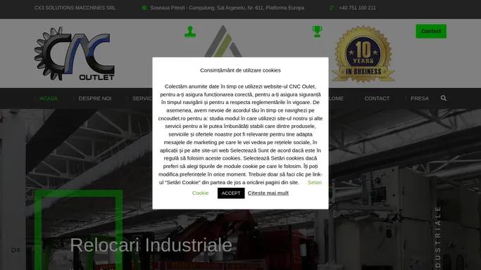 Mutari Industriale - CNC Outlet