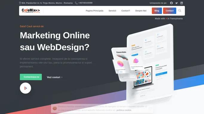 Servicii Marketing Online si Web Design » CodeMix