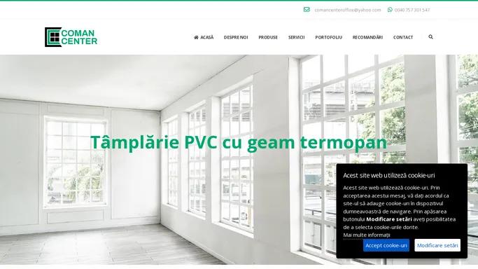 Ferestre & Usi PVC cu geam termopan - Coman Center