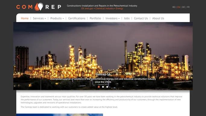 Comrep SA petrochemical industry, Installation constructions, repairs, oil and gas, chemical