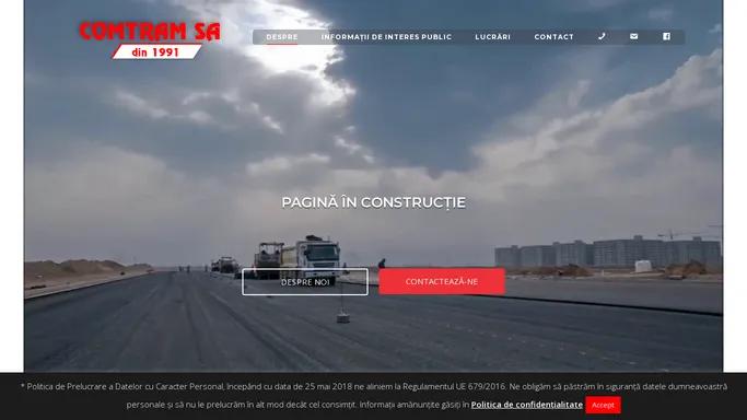 Comtram Sibiu - Fabricare mixturi asfaltice, extractia si prelucrarea pietrei pentru constructii, transport agregate