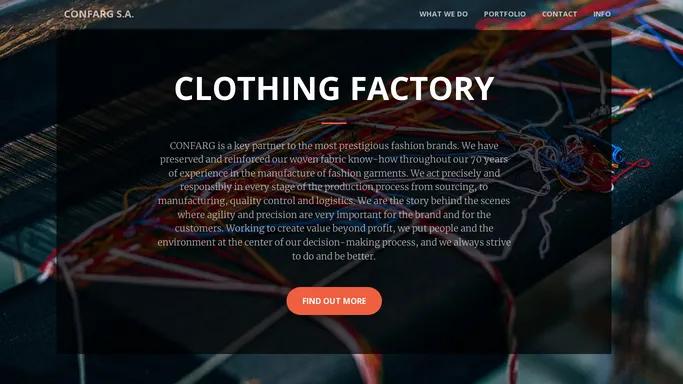 CONFARG S.A. - Clothing Factory Romania