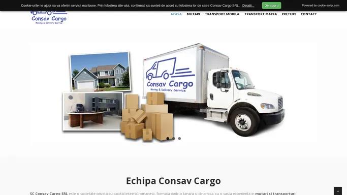Consav Cargo - Transport Marfa Mutari Mobilier