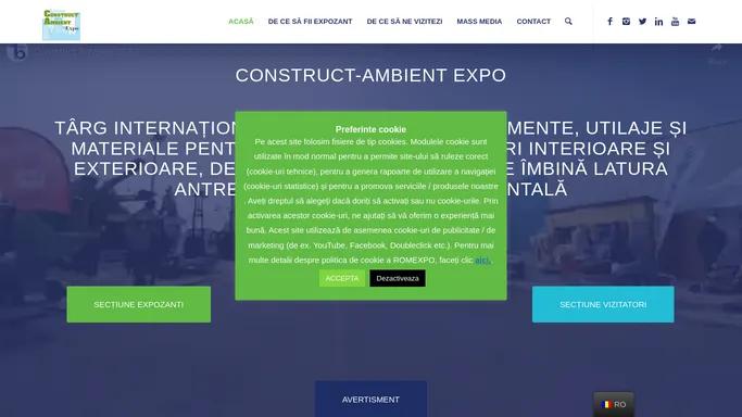 Construct Ambient Expo - imbina latura antreprenoriala cu cea ambientala.