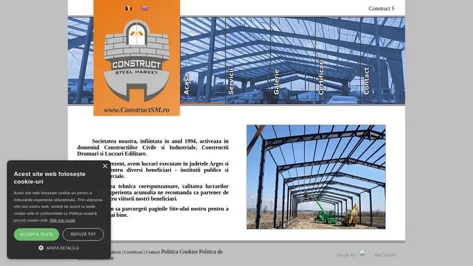 www.ConstructSM.ro - Construct Steel Market - Pitesti, Arges - Stefanesti, constructii civile si industriale, drumuri si poduri, lucrari edilitare