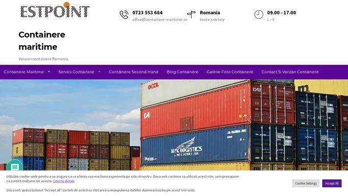 Containere maritime | Vanzari containere Romania
