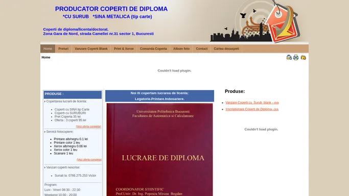 Copertare Diploma. Coperti de Licenta !!! Regie Camin P20.