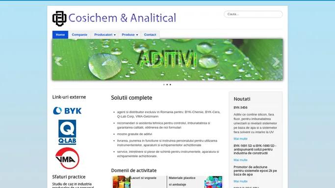 Cosichem & Analitical - aditivi, instrumente, utilaje