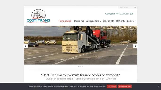 Costi Trans | Transporturi rutiere agabaritice