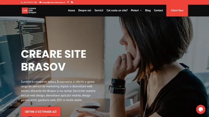 Creare Site Brasov - Servicii de webdesign si grafica publicitara
