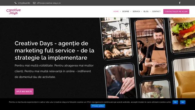 Agentie de marketing full service | Creative Days