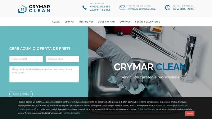 CRYMAR CLEAN | Servicii profesionale de curatenie