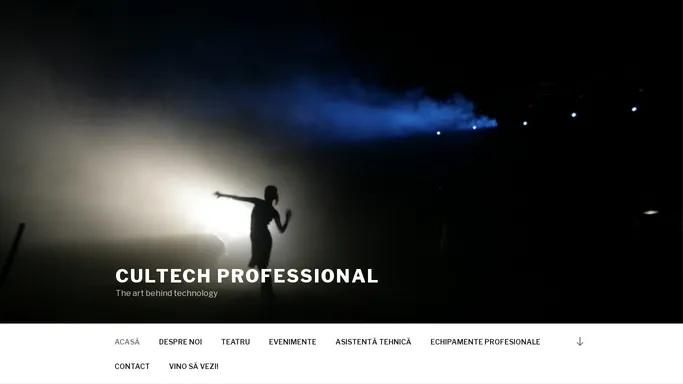 Cultech PROFESSIONAL – The art behind technology