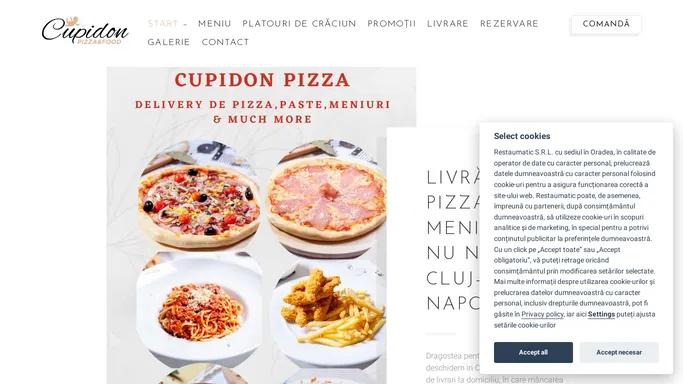 Pizza delivery in Cluj & Livrare de mancare | Cupidon Pizza