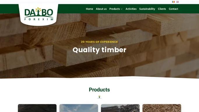 Daibo Forexim - producator cherestea, lemn de foc, deseuri lemnoase