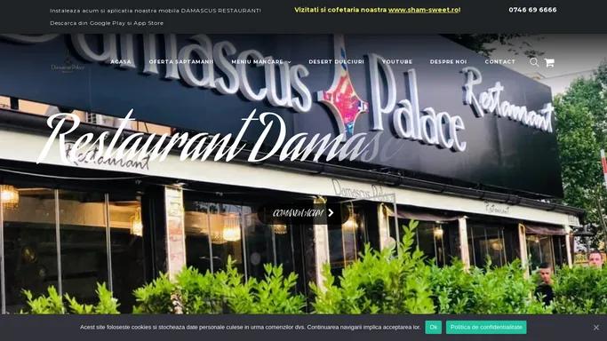 Damascus Palace | Restaurant Oriental - Comanda mancare online!