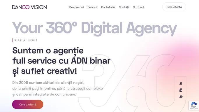 Danco Vision Agency ⭐️ Servicii 360 Integrate | Marketing digital | Web design
