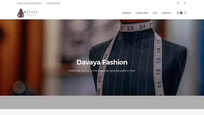 Davaya Fashion - Haine de dama croite manual