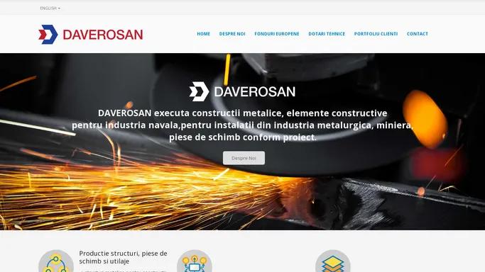 Daverosan – Productie structuri, piese de schimb si utilaje / Lucrari de montaj / Instalatii