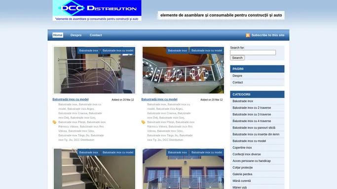 DCC Distribution | elemente de asamblare si consumabile pentru constructii si auto | balustrade inox | Targu Jiu | Gorj