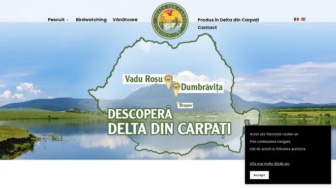 Delta din Carpati Doripesco - Pescuit sportiv, vanatoare in Romania, preparate din peste