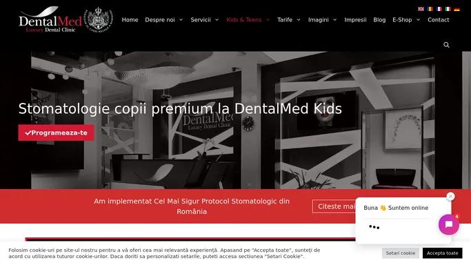 Stomatologie copii premium 🧒 DentalMedKids Echipa 10 stomatologi copii