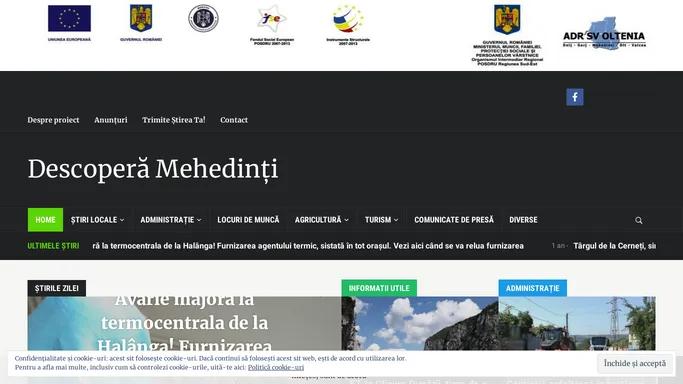 Descopera Mehedinti – Acest site este cofinantat din Fondul Social European prin Programul Operational Sectorial Dezvoltarea Resurselor Umane 2007-2013