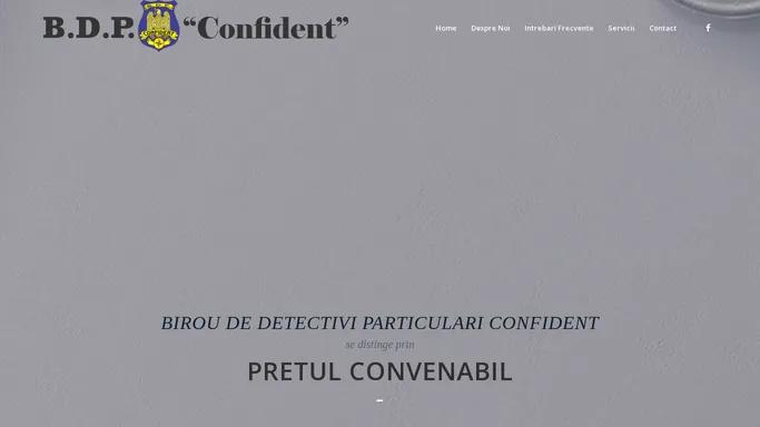 Servicii Detectiv Particular - Agentia de Detectivi Confident