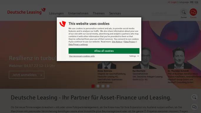 Deutsche Leasing | Ihr Asset Finance Partner