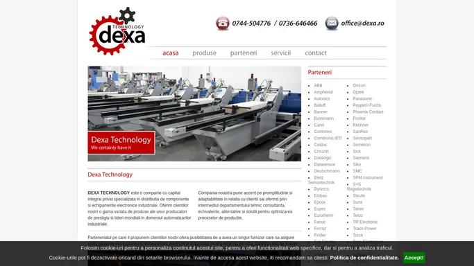 Produse electrice industriale si senzoristica industriala Romania - DEXA Tehnology