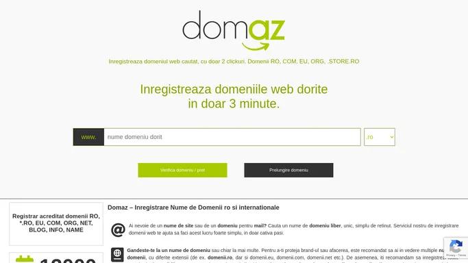 Inregistrare Domenii .ro .eu .com - Partener Autorizat ROTLD, PDR 🔗