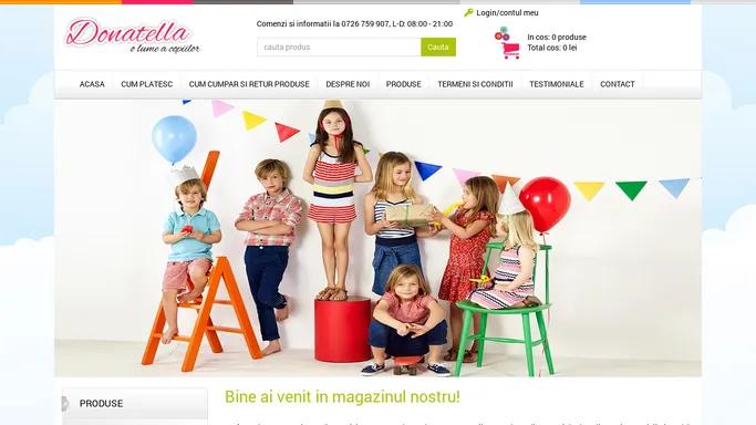 DonatellaOnline.ro - magazin online produse pentru copii