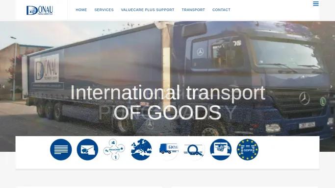 Donau Trans Carpatica - Domestic and International Freight Road Transport. General cargo transport, Express / Express transport, Refrigerator.