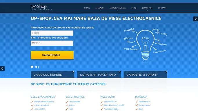 DP-Shop.rp | Magazin online piese electrocasnice electronice