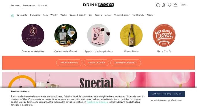 DrinkStory - Magazinul tau cu bauturi alcoolice