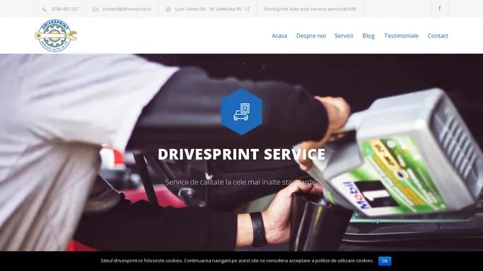 DriveSprint - Service auto - vulcanizare - ITP - Incarcare freon